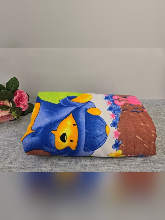 Other - Remnant Winnie the Pooh & Piglet‎ Pattern Cotton Fabric 92" x 184"